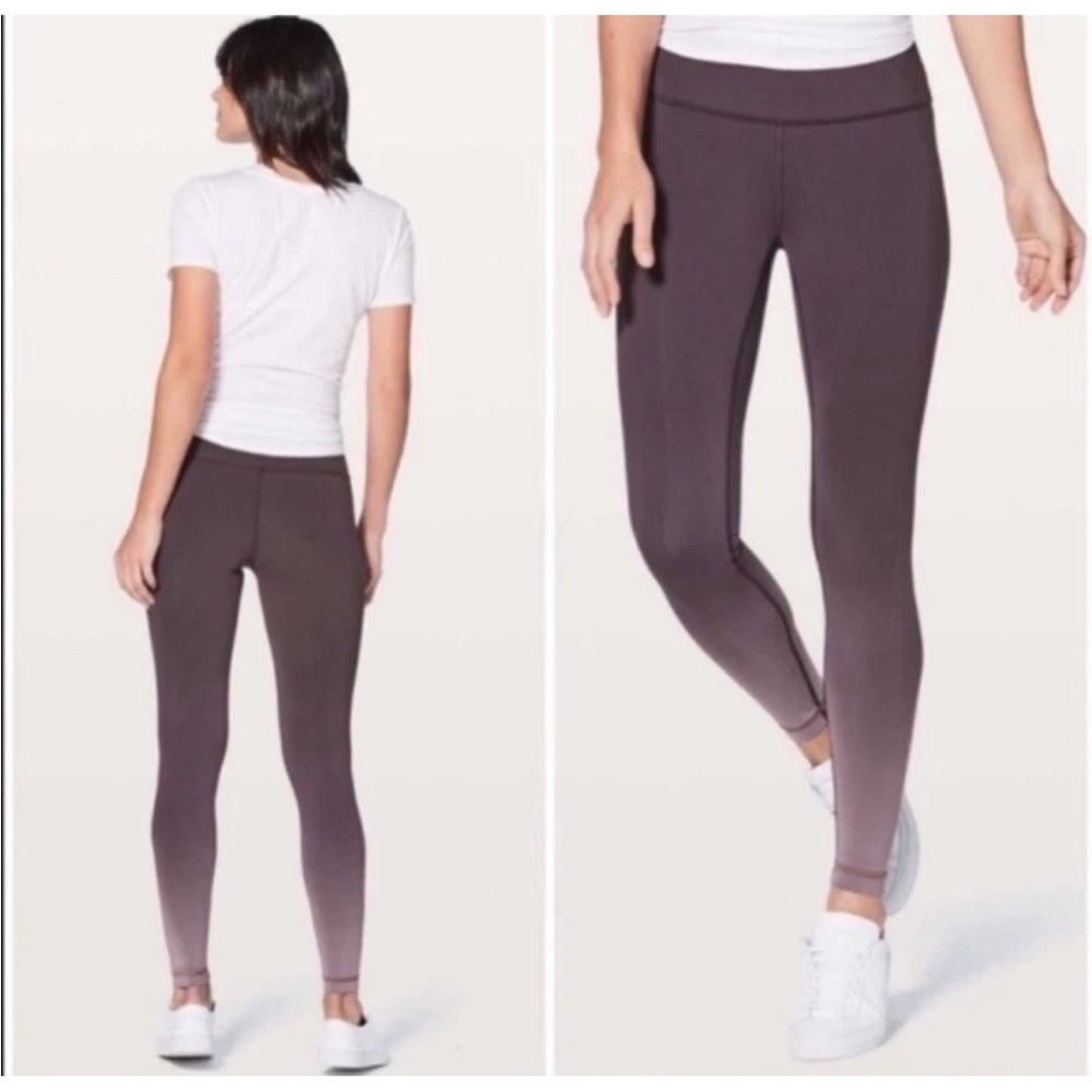 Lululemon Wunder Under Hi-Rise Tight Leggings 28" Ombre Boysenberry